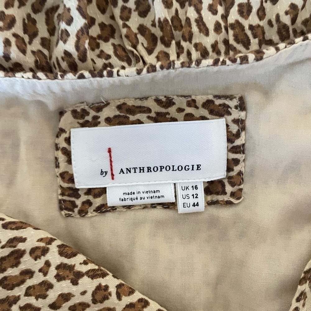 By Anthropologie Bolano leopard ruffle midi dress - Picture 13 of 14